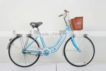 2012 new fashion24'' lady city bike with basket
