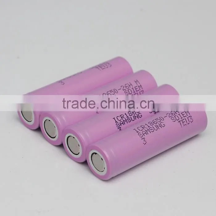 2600mah 3.7v 18650 Rechargeable lithium ion Batteries