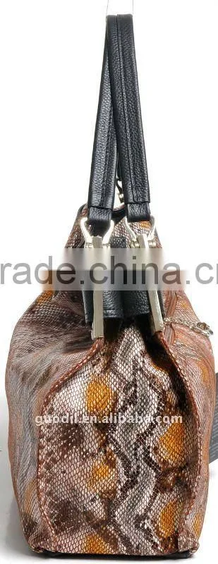 2012 new and classical brand lady genuine leather hand bag in factory price