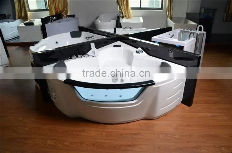 China bathtub manufacturer rounded bath, big bathtubs, tub and shower