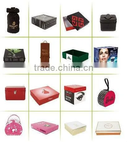 Paper cosmetic box with clear PVC window; Paper gift box with PVC window