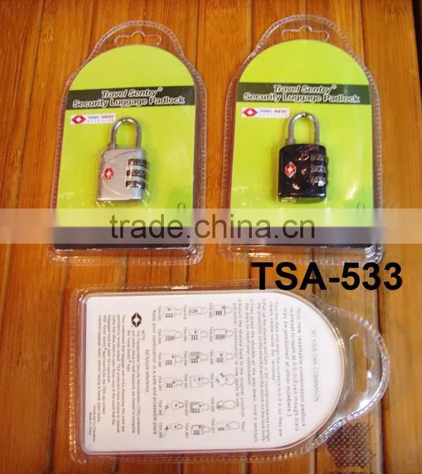 TSA-533 security metal password electroplating padlock