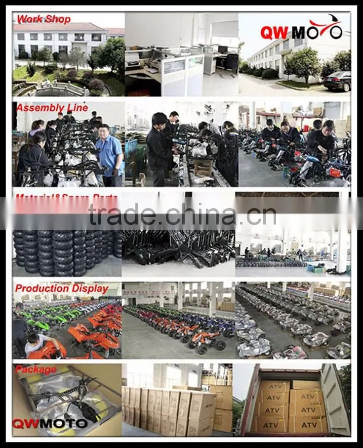 QWMOTO 2016 50cc 4 stroke Kids mini Gas Dirt Bike Kick start& Electric Start for cheap sale