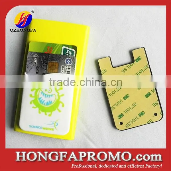 Hand 3MM Sticker Silicone Phone Card Pouch