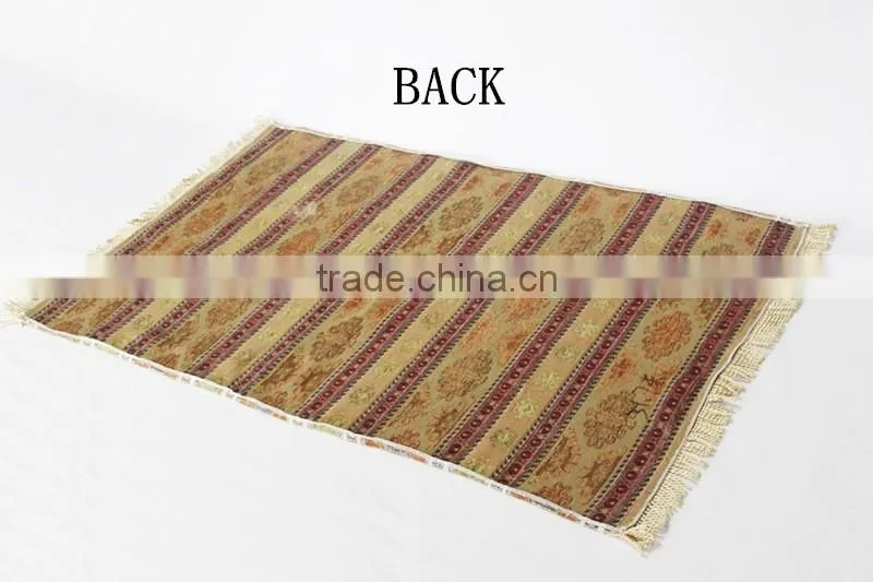 Wholesale jacquard woven chenille Muslim prayer rugs, prayer mat