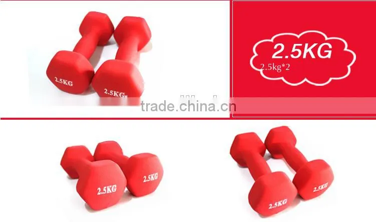 Color Vinyl Dipping Dumbbell,PVC Coated Dumbbell for women