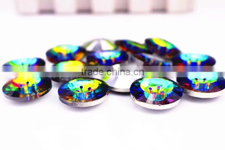 China Wholesale Flat Back Crystal Sewing Buttons