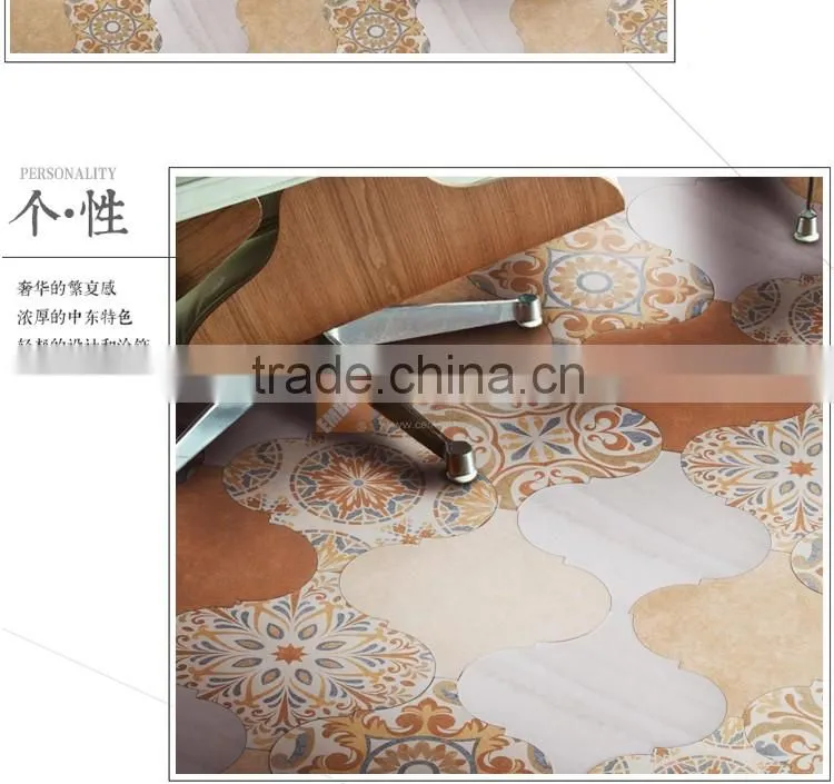 EMBOSS customized 250mm*250mm lantern tile rustic tile ceramic floor tile mosaic kitchen bathroom decorative tile