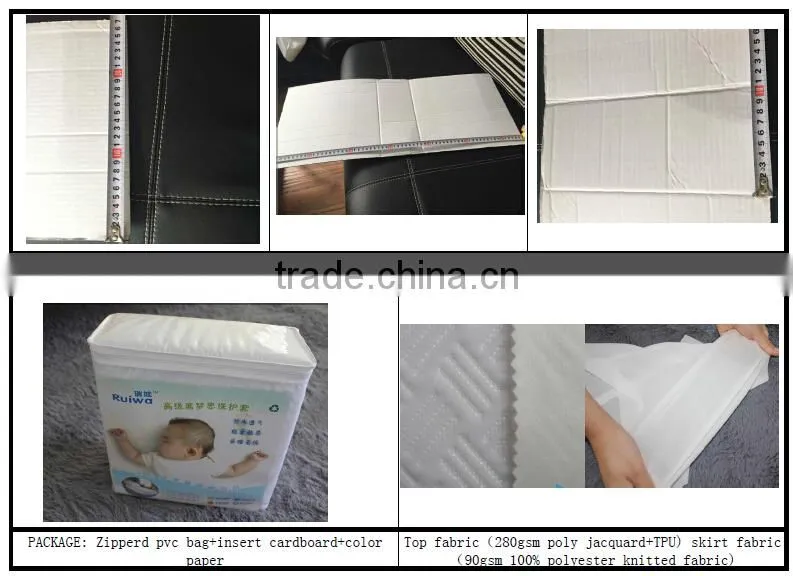 100% Quilted Cotton Cover Fitted Mattress Protector Soft Diamond Quilt ALL Sizes