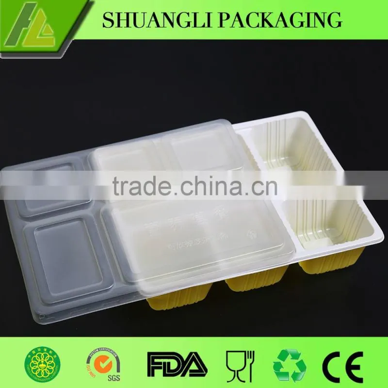 Disposable microwave food container with lid on sale