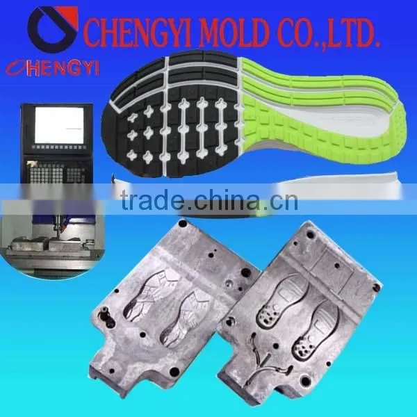 china aluminum mould for injection outsole shoe mould