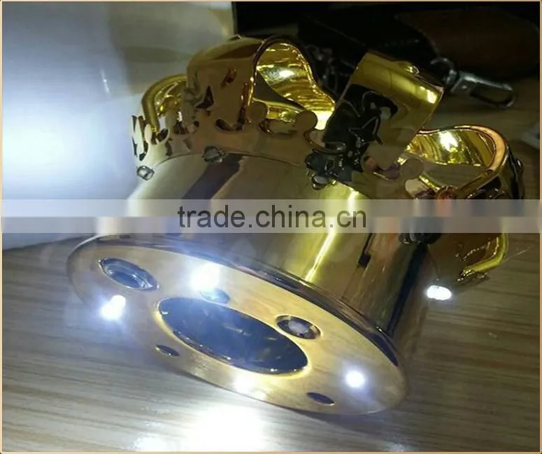 Custom nightclub champagne bottle led light crown bottle caps