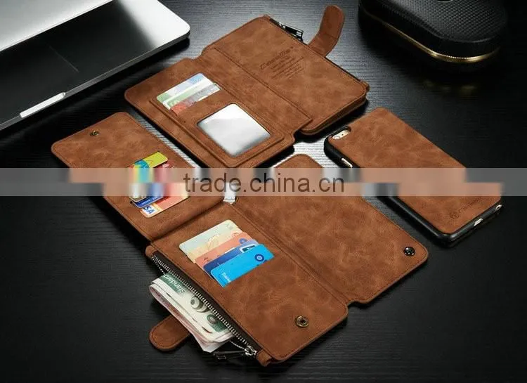 Leather Wallet Phone Cover Combo For Iphone 6/6s