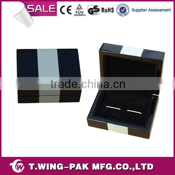 High quality and new fashion cufflink wooden box