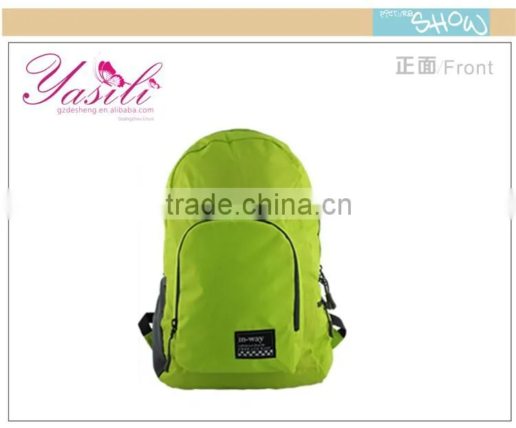 fold up travel backpack in GUANGDONG best quality wholesale new style folding travel backpack