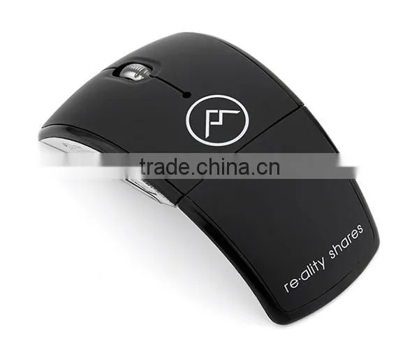 wireless 2.4ghz usb folding mouse with oem printing