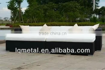 Popular sofa bed garden synthetic rattan furniture