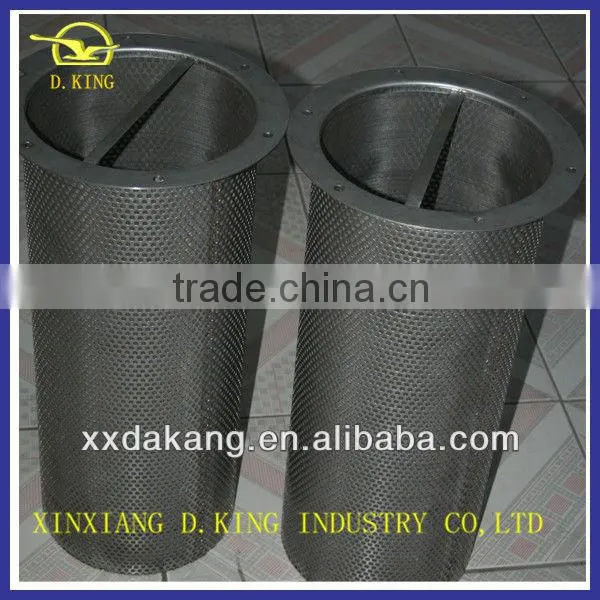 portable removable wire mesh filter basket for chemical industry