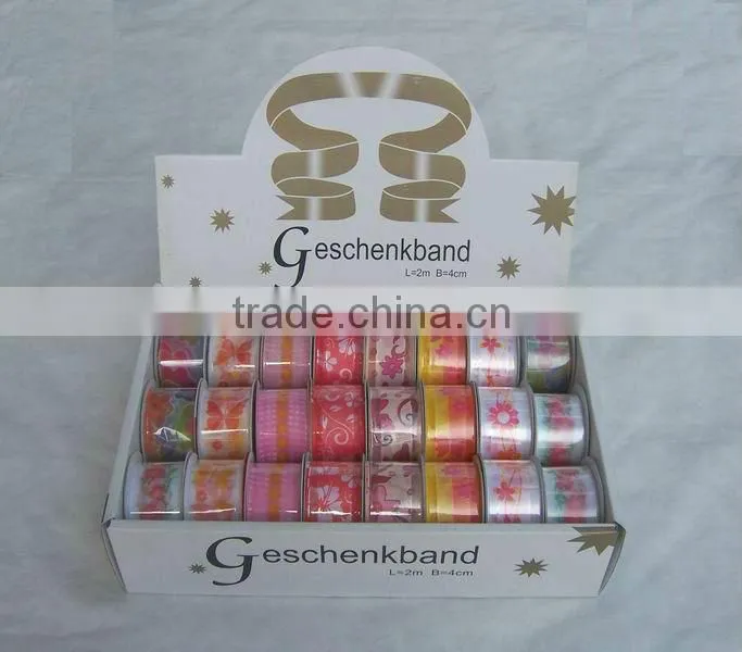 HOT SALE! Christmas Decorative Gift Wrapping Woven Fabric Ribbon