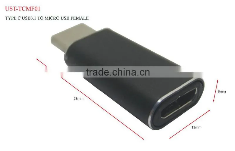new Usb 3.1 type c male connector to micro usb 2.0 5Pin female data perempuan adaptor