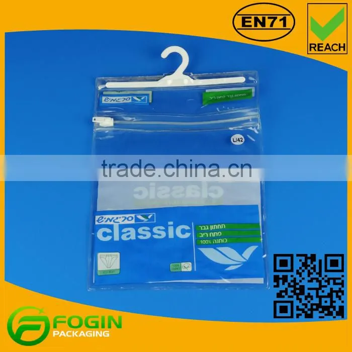 pvc garment bags for t-shirt packaging