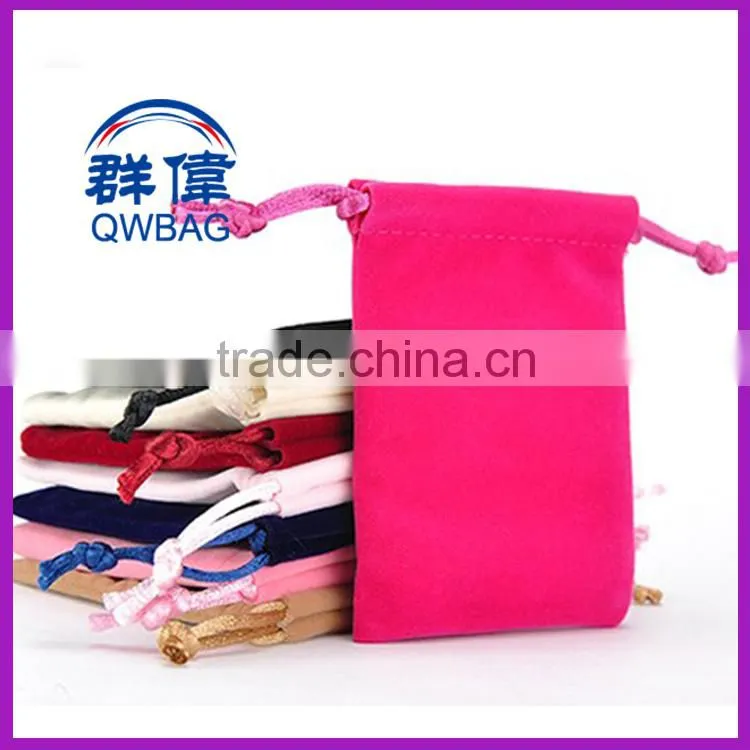 velvet drawstring bag for jewelry packaging, drawstring velvet bag
