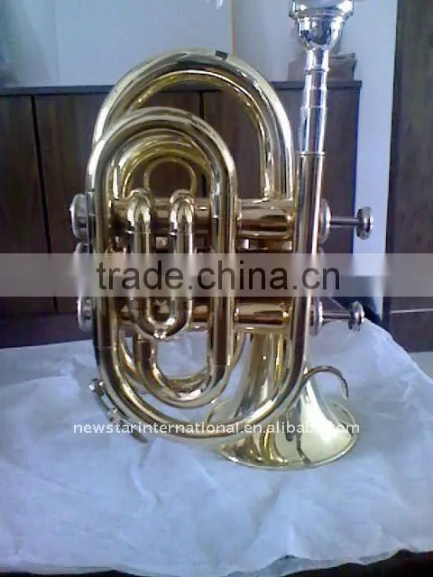 Gold lacquer Pocket trumpet
