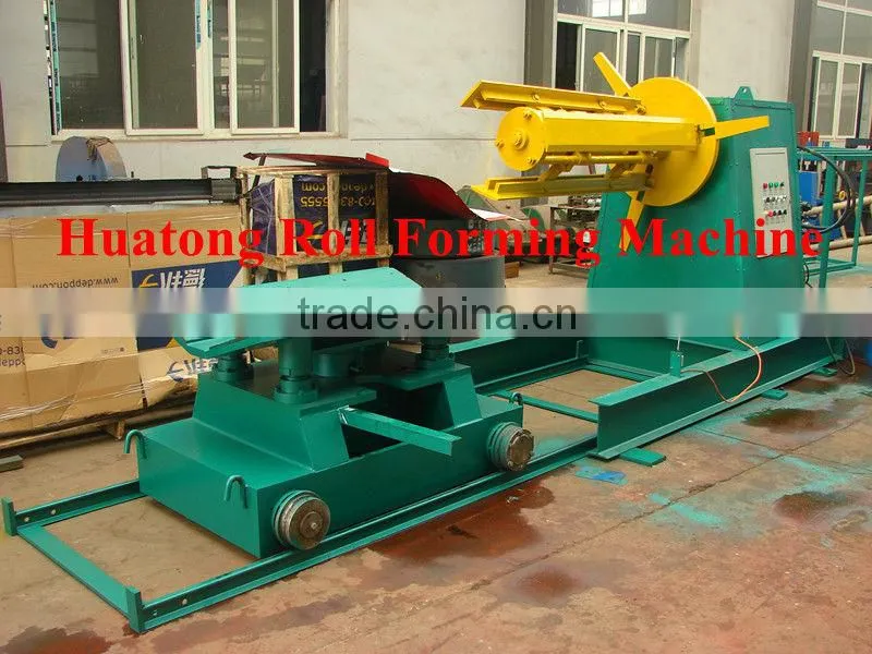 metal uncoiler machine with car
