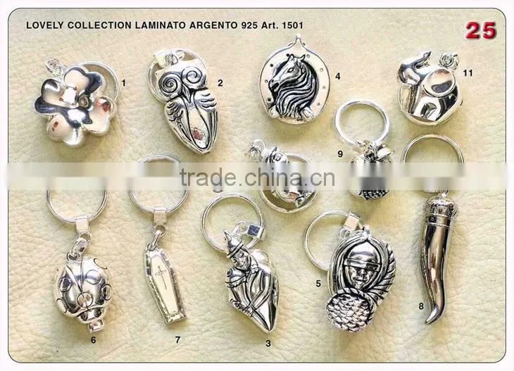Fashion key chain with custom QR code