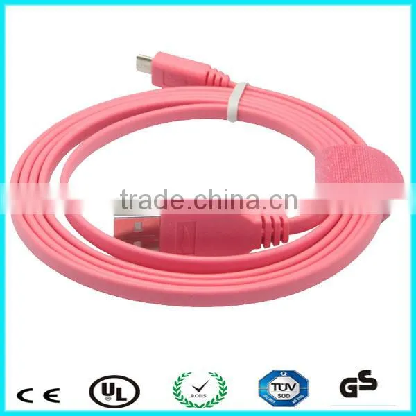 New style high quality 24awg coiled usb charging cable