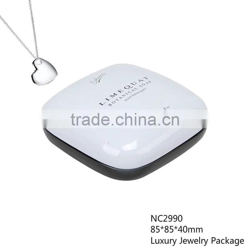 Luxurious jewelry metal gift tin box with sponge inside