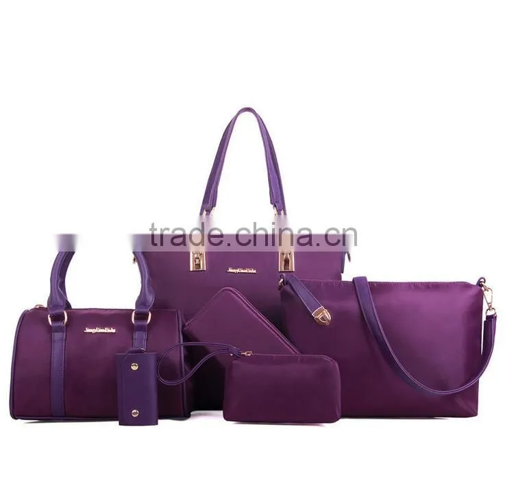 New arrival handbags set 6pcs in 1 set new style ladies handbag set