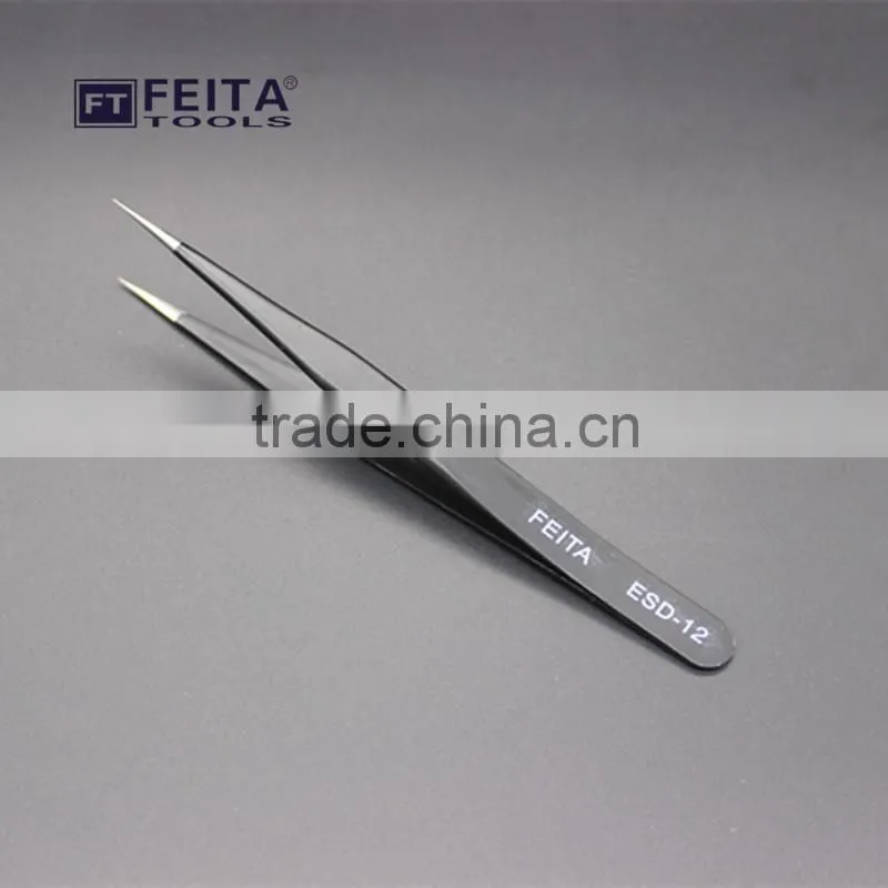 hot selling stainless steel ESD Tweezers manufacturing/tweezers eyelash extension esd TWEEZERS