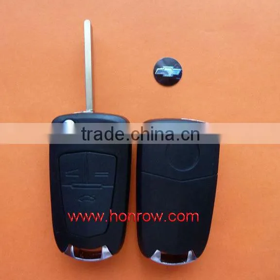 Honrow good price chevrolet aveo remote key chevrolet 3 button remote key shell chevrolet key cover