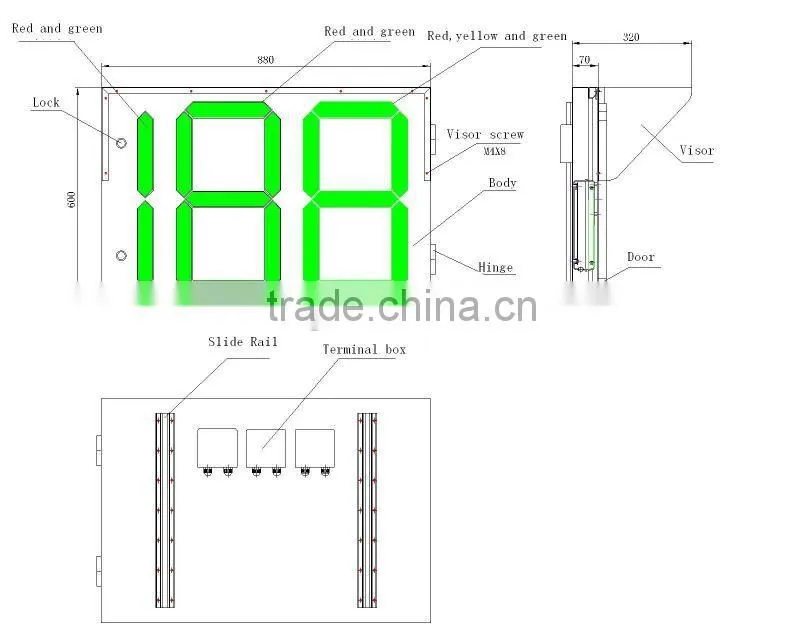LED large Countdown timer