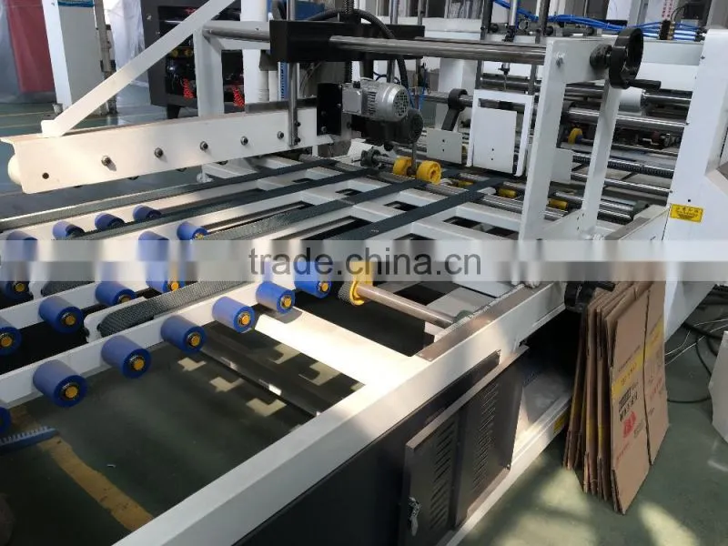High Speed Automatic Corrugated Carton Box Stapler Stitching Folder Machine