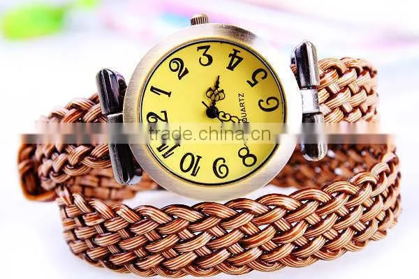 Watch Strap Wholesale Braided Long Genuine Leather Watch Strap