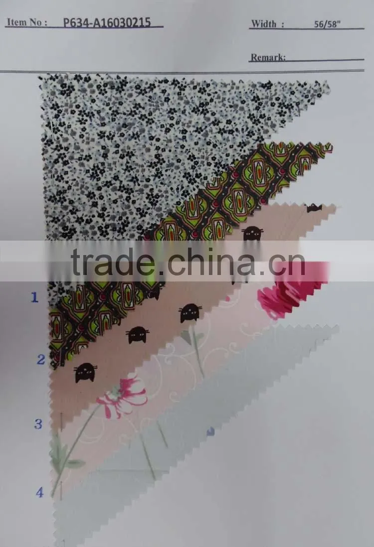 cotton printed shirting fabrics for women P6448-A16030217