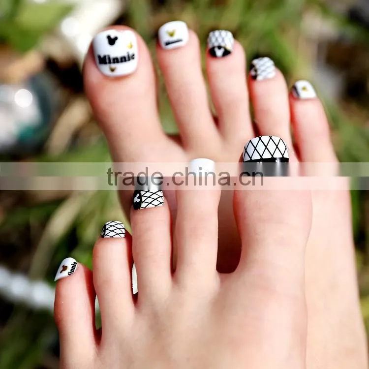 2016 Wholesales Metallic Cheetah Toe Nail Art Sticker
