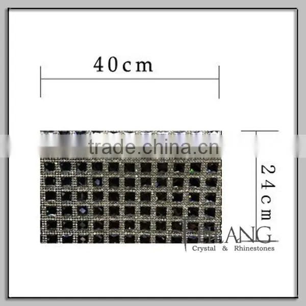 Rhinestone triming mesh for bags