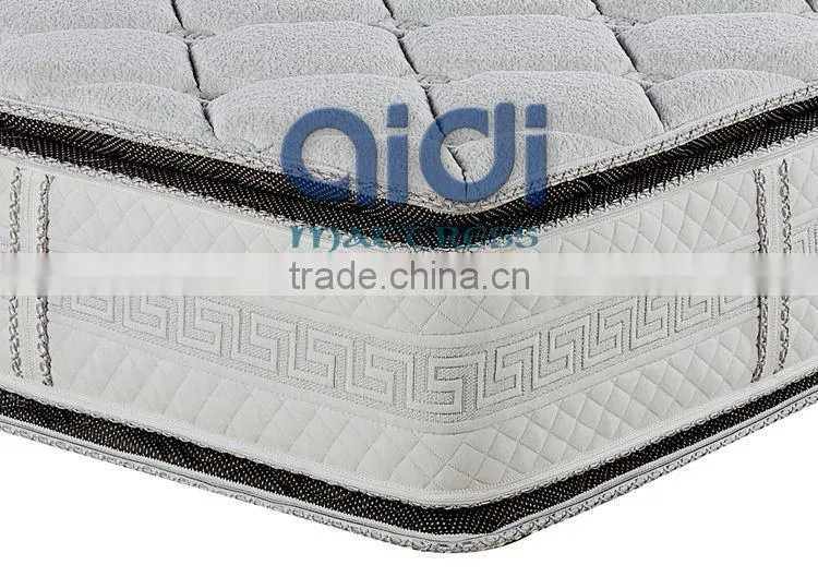 5-Star Hotel Comfortable Pillow Top Pocket Spring High Density Foam Mattress With Elegance AG-1301