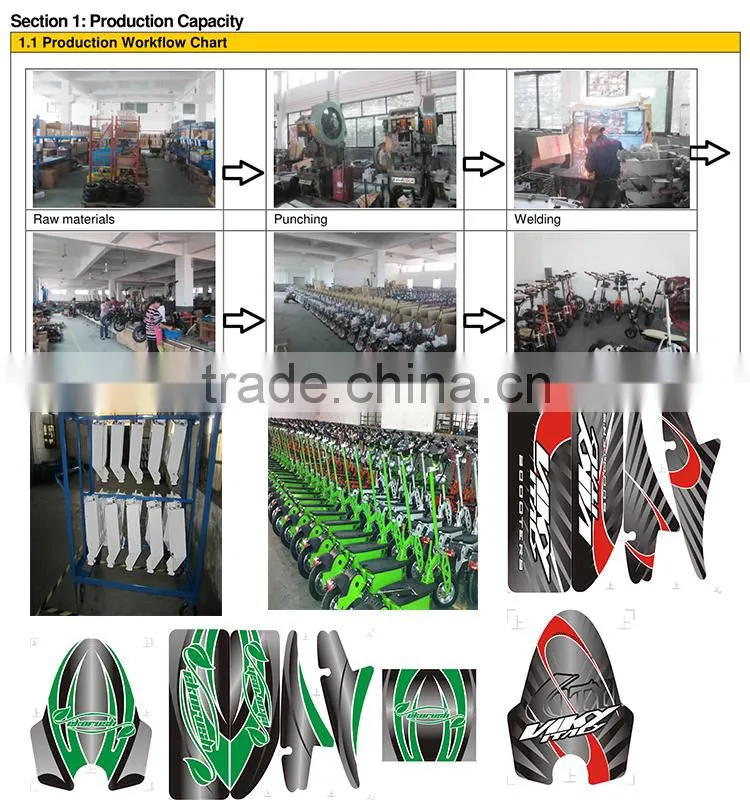 14" big weehl e scooter 1000watt brush motor folding scooter