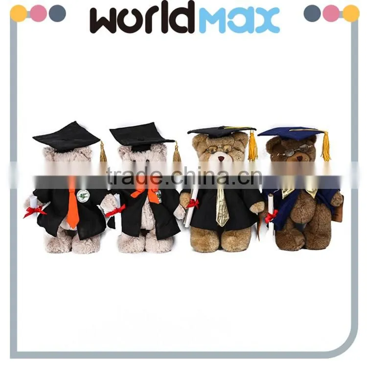Kid Gift OEM Enterprise Plush Bear With Doctorial Hat Cartoon Toy Doll