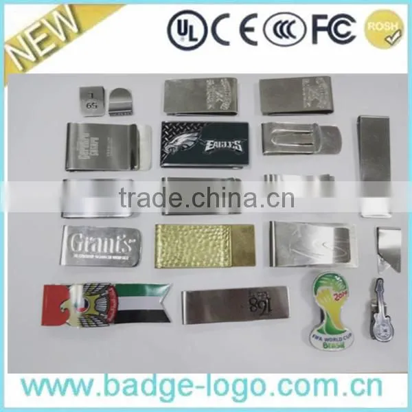 Hot metal letters logo money clip