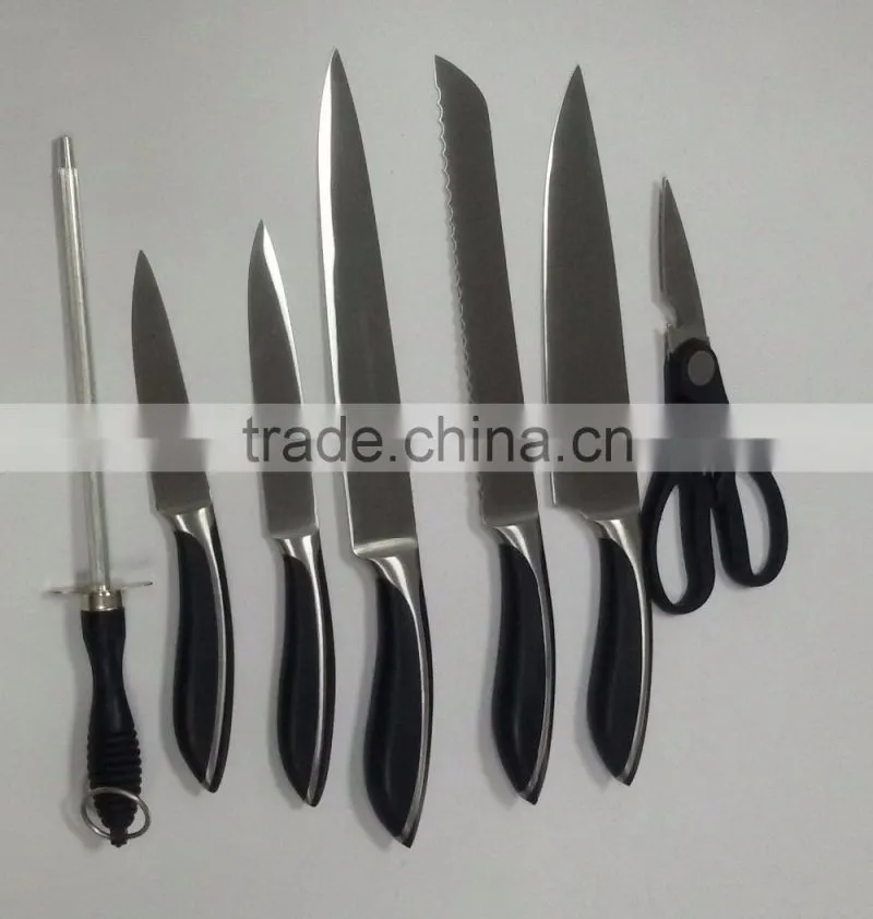 High-grade kitchen chef knife set fruit knife multi-purpose knife sharpener universal cutting stainless steel kitchen knives