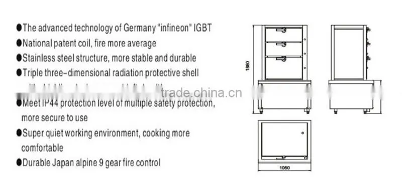 380V large stainless steel steamer/stainless steel electric steamer/Electric Hot Food Steamer