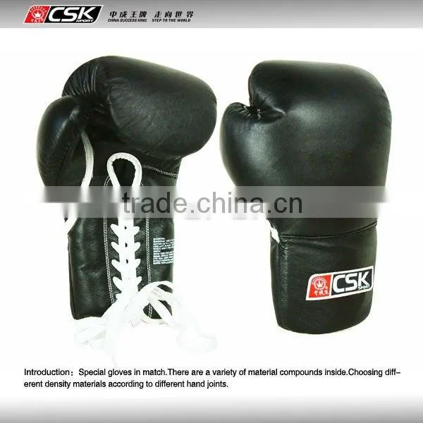 GX9106 Cowhide Leather 8oz to16oz Boxing Gloves /Sanda Gloves