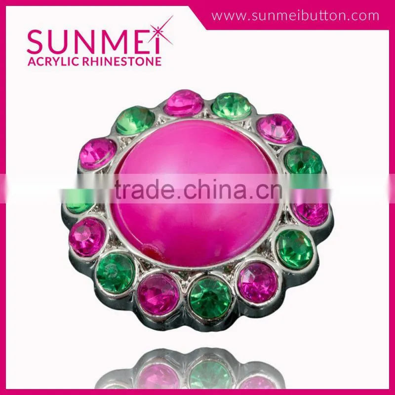 Factory Direct Sale Rhinestone Rivet Button