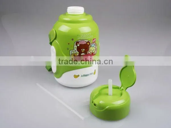 A115 promotional gift 700-1000ml plastic water bottle with straw shantou shuanghuan viassin plastic bottle for kid