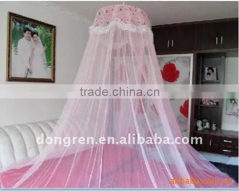 Round mosquito net/ polyester girls bed canopy